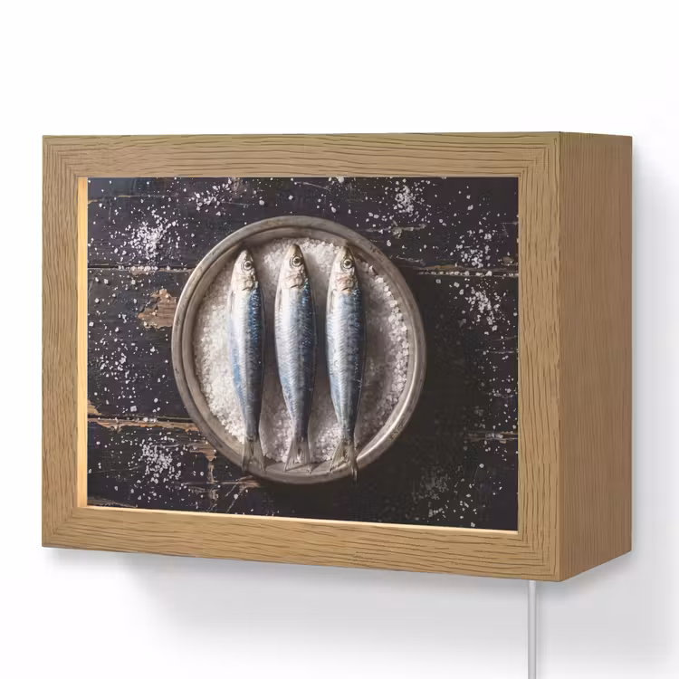 Lightbox - Wandlamp - Vis - Zout - Eten — 1