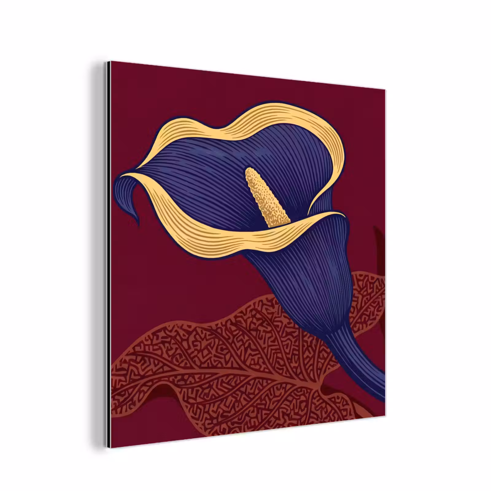 Aluminium schilderij - Bloemen - Modern - Paars — 1
