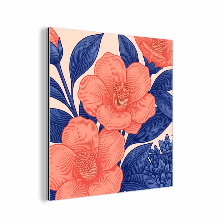 Aluminium schilderij - Bloemen - Bladeren - Botanisch — 1