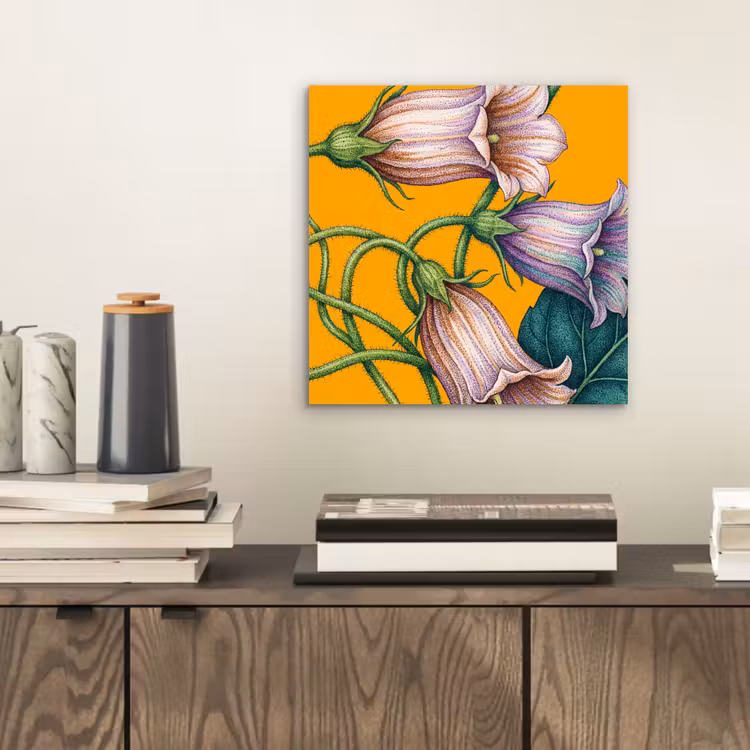 Aluminium schilderij - Bloemen - Botanisch - Geel — 2