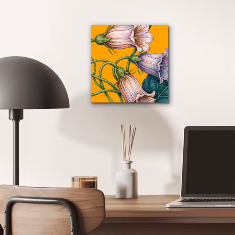 Aluminium schilderij - Bloemen - Botanisch - Geel — 6