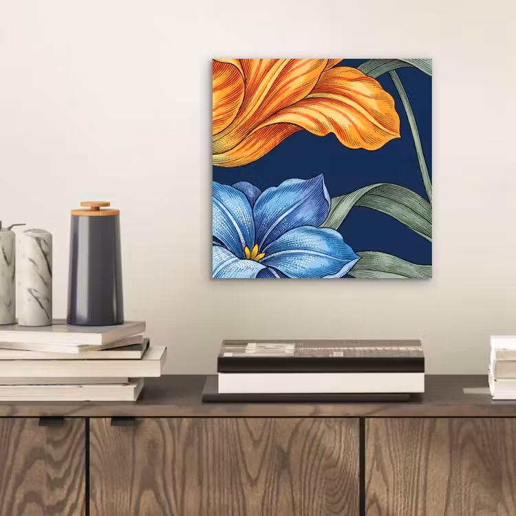 Aluminium schilderij - Bloemen - Botanisch - Patroon — 2
