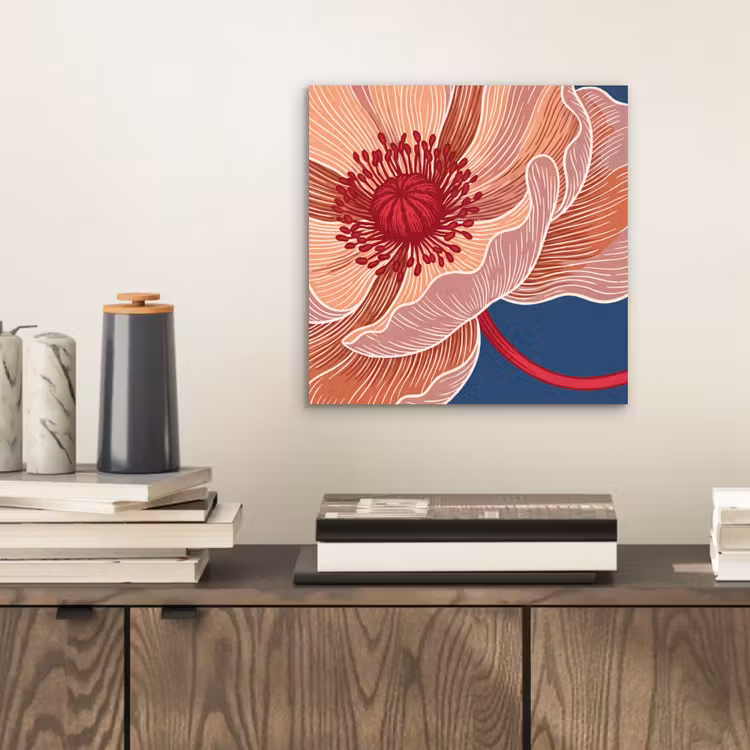 Aluminium schilderij - Bloemen - Modern - Abstract — 2