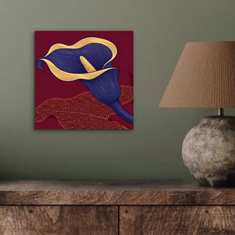 Aluminium schilderij - Bloemen - Modern - Paars — 3