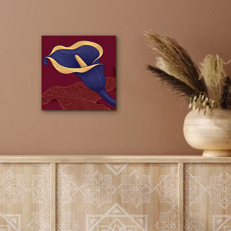 Aluminium schilderij - Bloemen - Modern - Paars — 5