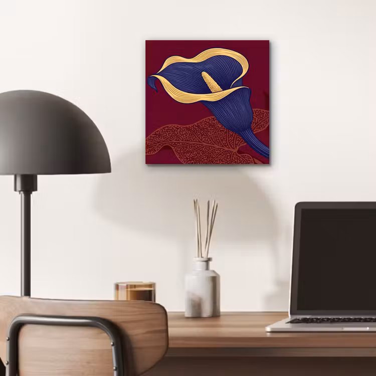 Aluminium schilderij - Bloemen - Modern - Paars — 6