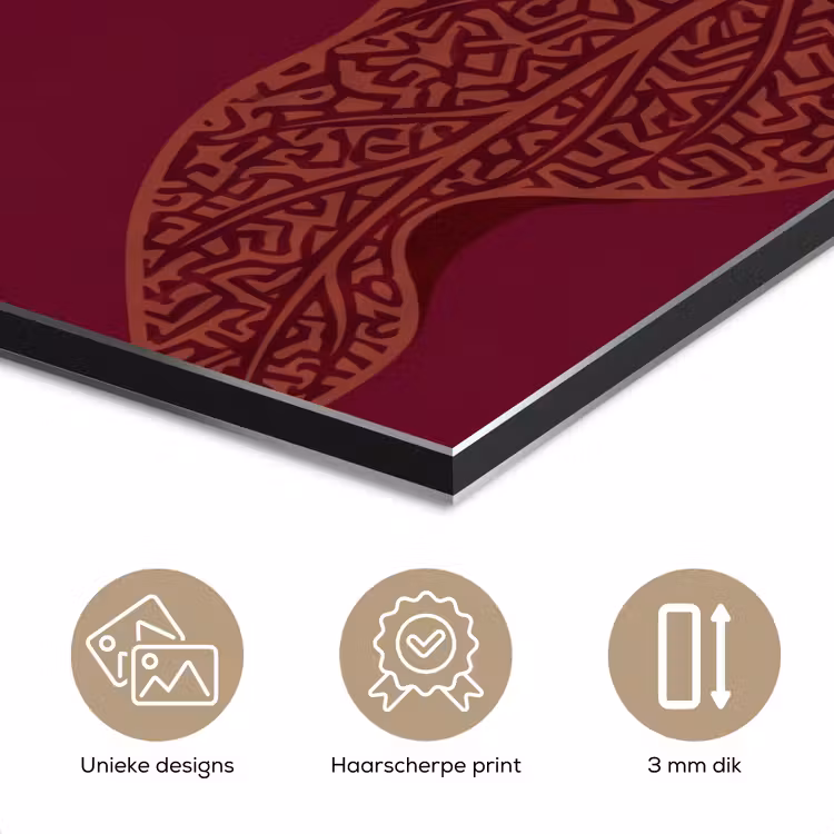Aluminium schilderij - Bloemen - Modern - Paars — 7