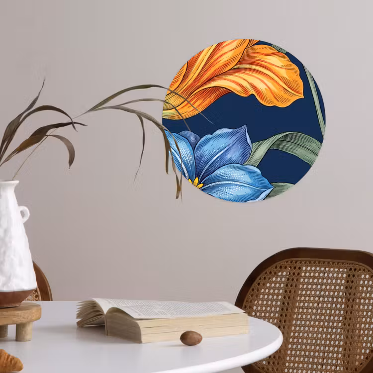 Behangcirkel - Bloemen - Botanisch - Patroon — 4
