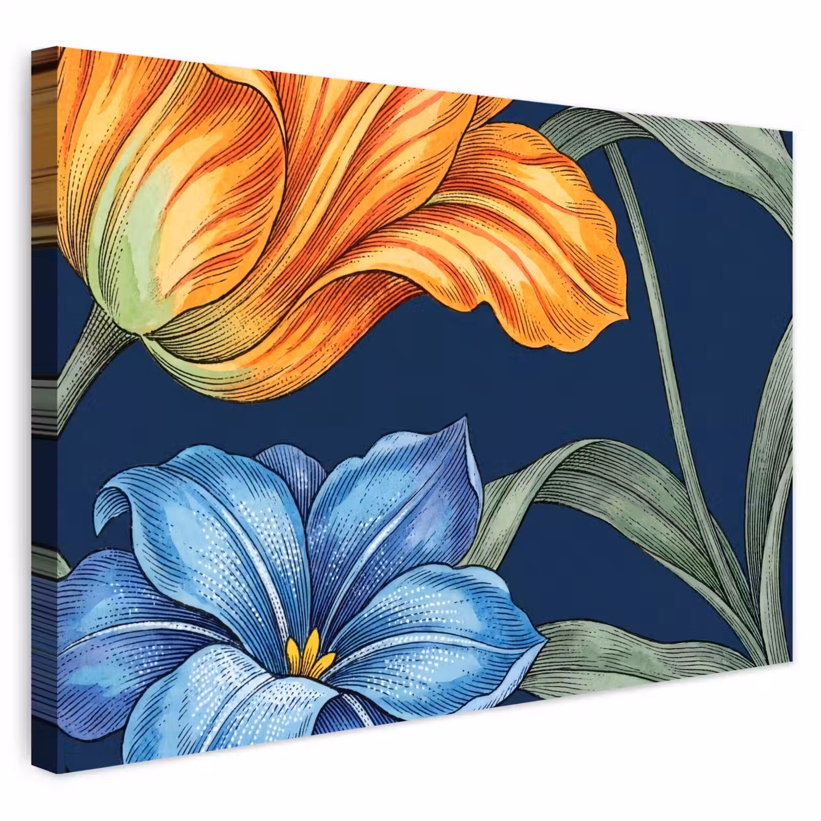Buiten canvas - Bloemen - Botanisch - Patroon — 1