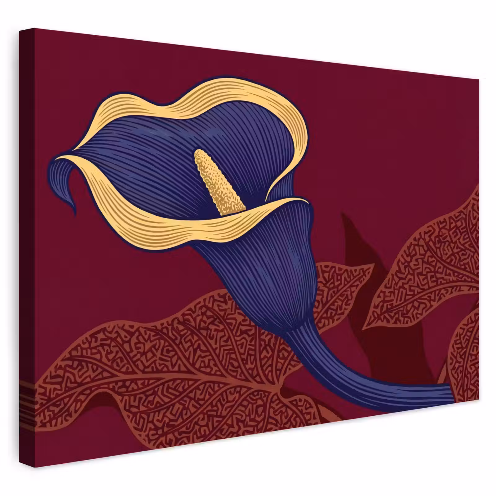 Buiten canvas - Bloemen - Modern - Paars — 1