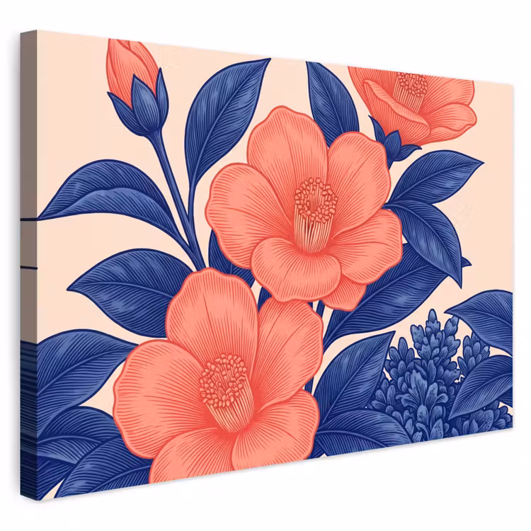 Buiten canvas - Bloemen - Bladeren - Botanisch — 1