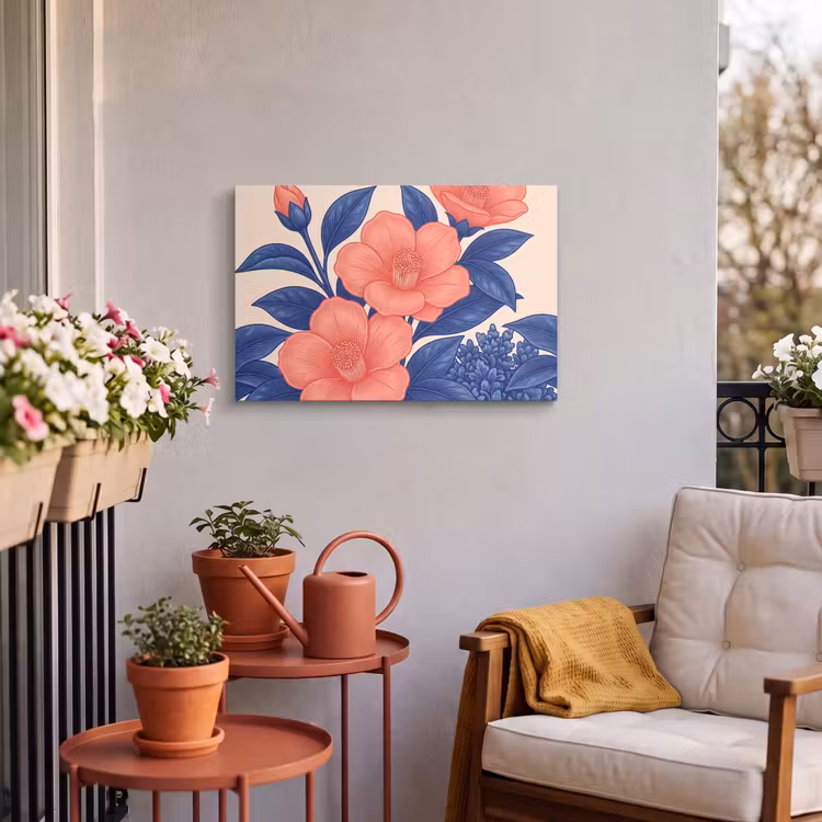 Buiten canvas - Bloemen - Bladeren - Botanisch — 3