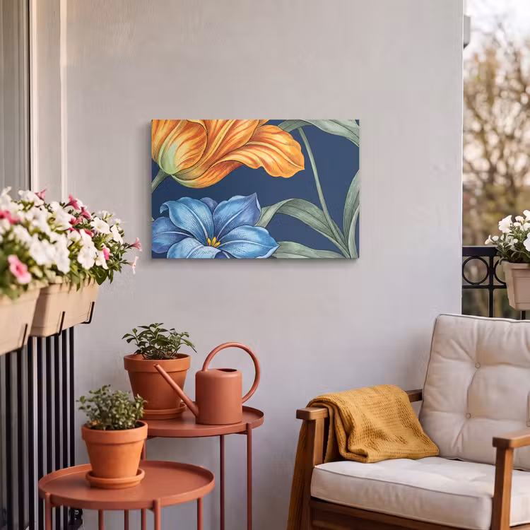 Buiten canvas - Bloemen - Botanisch - Patroon — 3