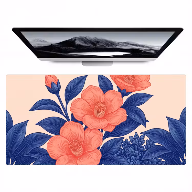 Bureau onderlegger - Bloemen - Bladeren - Botanisch — 1