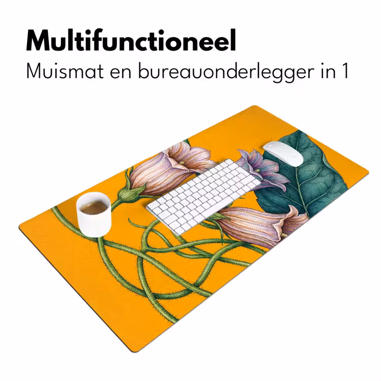 Bureau onderlegger - Bloemen - Botanisch - Geel — 7