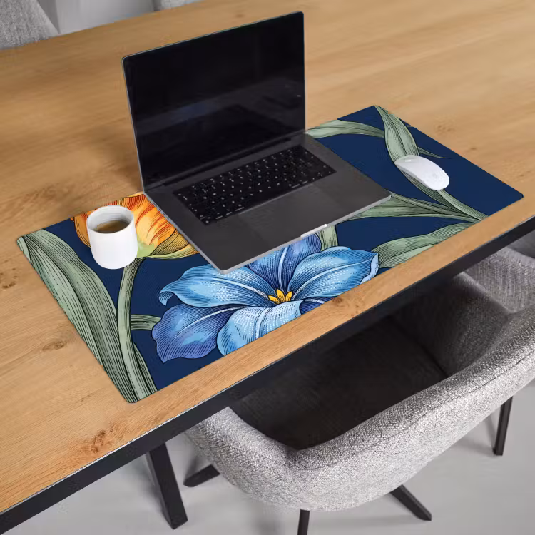 Bureau onderlegger - Bloemen - Botanisch - Patroon — 3