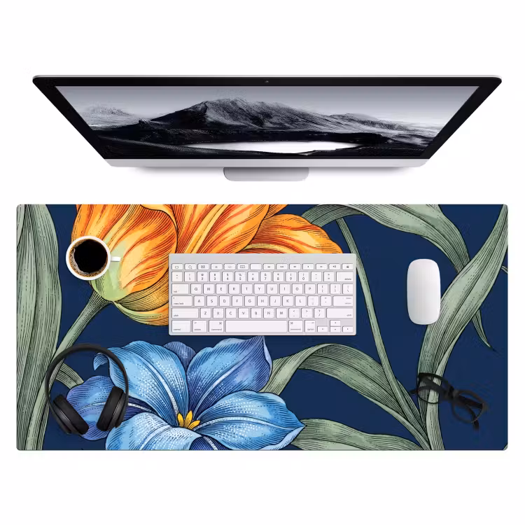 Bureau onderlegger - Bloemen - Botanisch - Patroon — 4