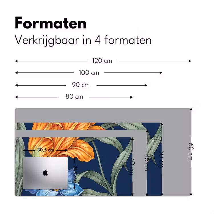 Bureau onderlegger - Bloemen - Botanisch - Patroon — 8