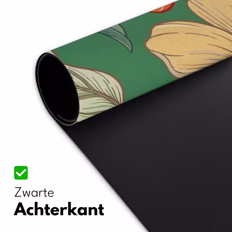 Bureau onderlegger - Bloemen - Groen - Illustratie — 5