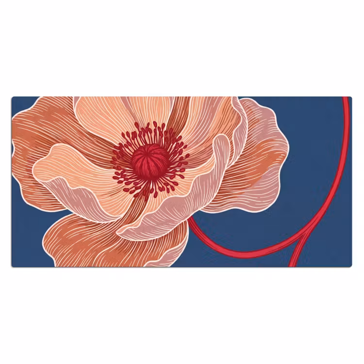 Bureau onderlegger - Bloemen - Modern - Abstract — 2