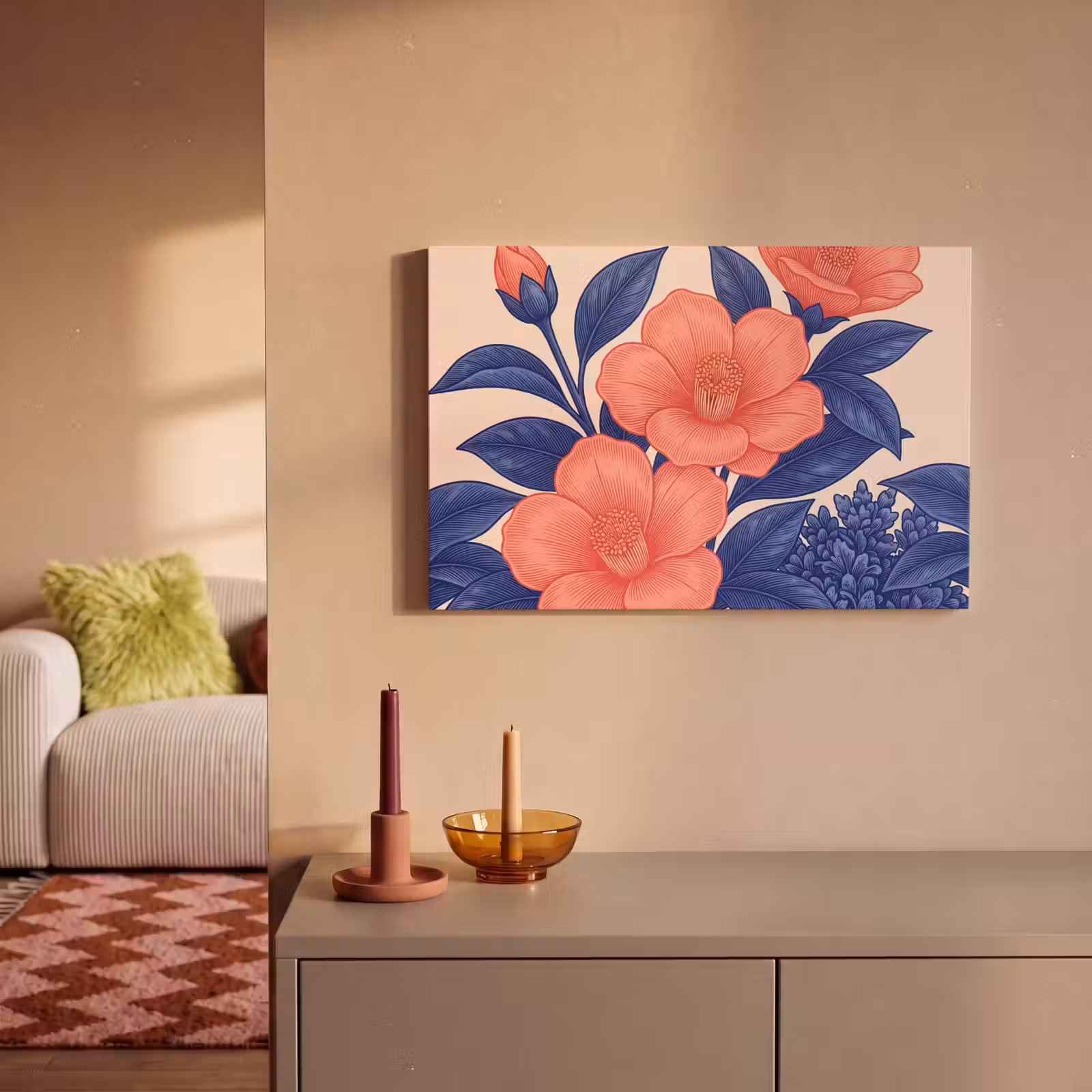 Canvas schilderij - Bloemen - Bladeren - Botanisch — 1
