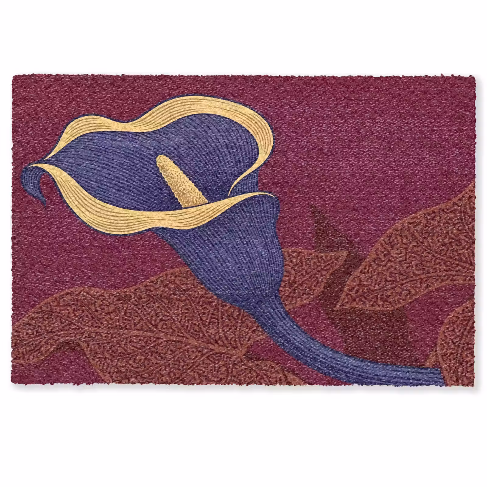 Deurmat - Bloemen - Modern - Paars — 1