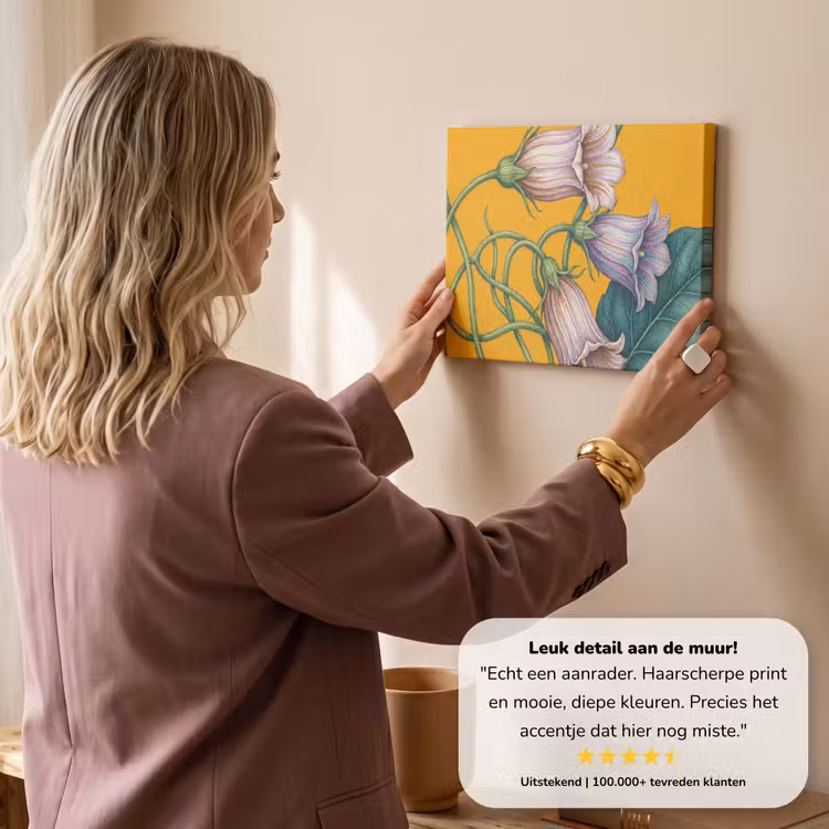 Canvas schilderij - Bloemen - Botanisch - Geel — 2