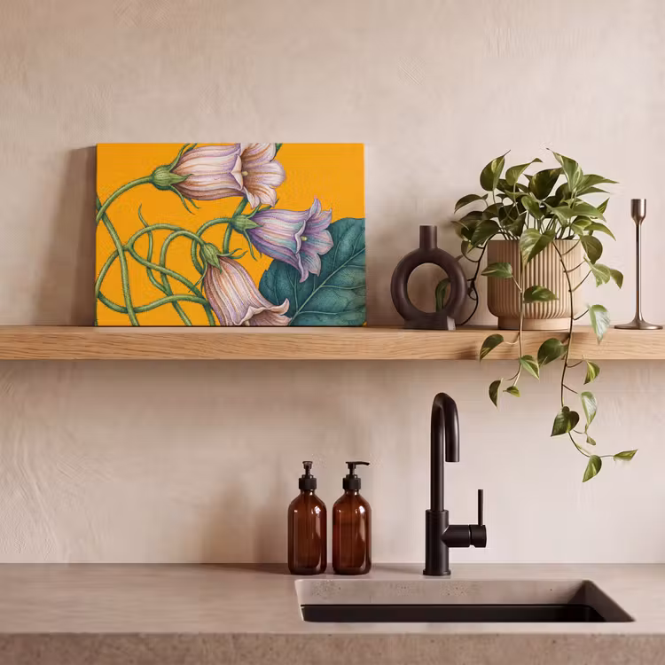 Canvas schilderij - Bloemen - Botanisch - Geel — 3