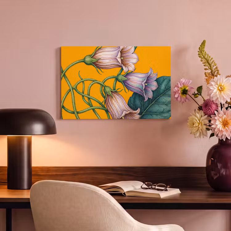 Canvas schilderij - Bloemen - Botanisch - Geel — 5