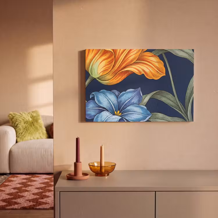 Canvas schilderij - Bloemen - Botanisch - Patroon — 1