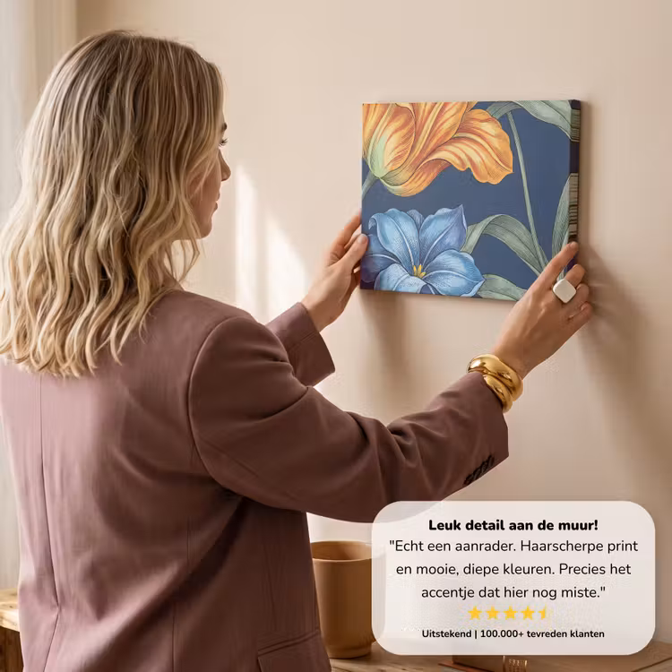 Canvas schilderij - Bloemen - Botanisch - Patroon — 2
