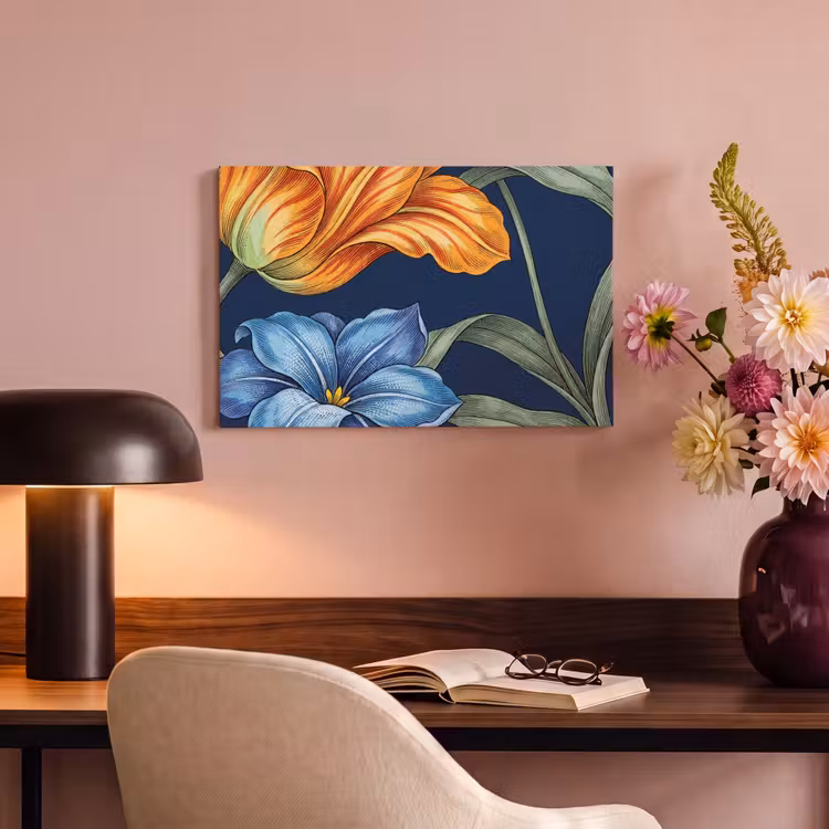 Canvas schilderij - Bloemen - Botanisch - Patroon — 5