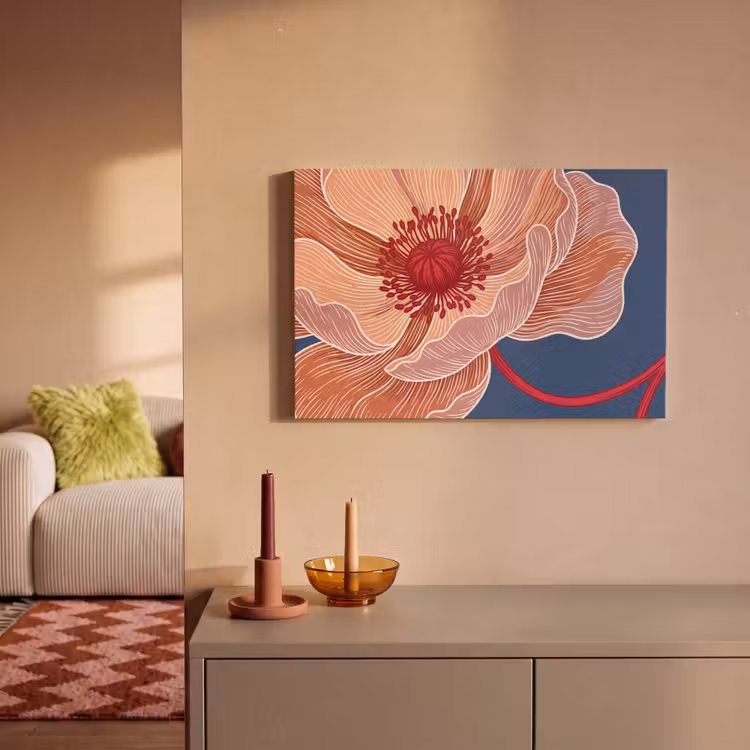 Canvas schilderij - Bloemen - Modern - Abstract — 1