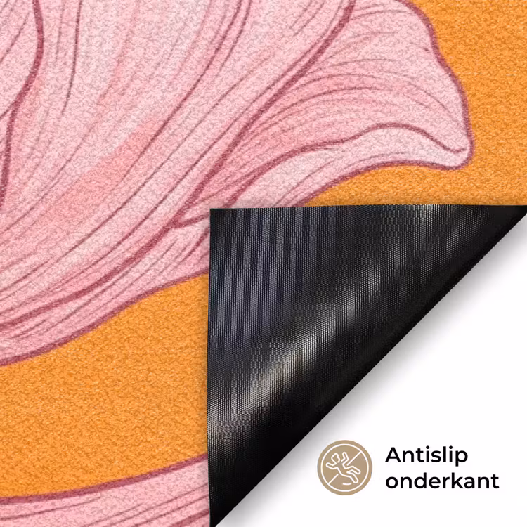 Deurmat - Roze bloemen - Modern — 6