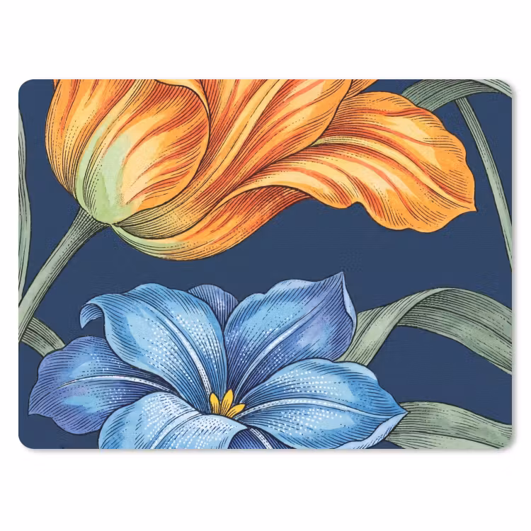 Muismat - Bloemen - Botanisch - Patroon — 1