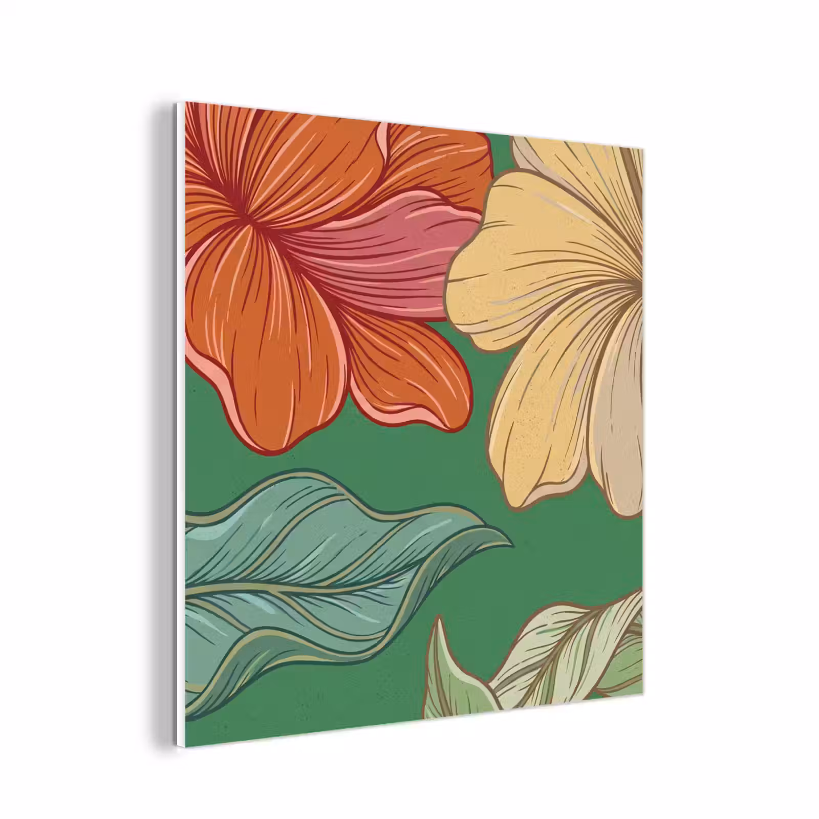 Forex - Bloemen - Groen - Illustratie — 1