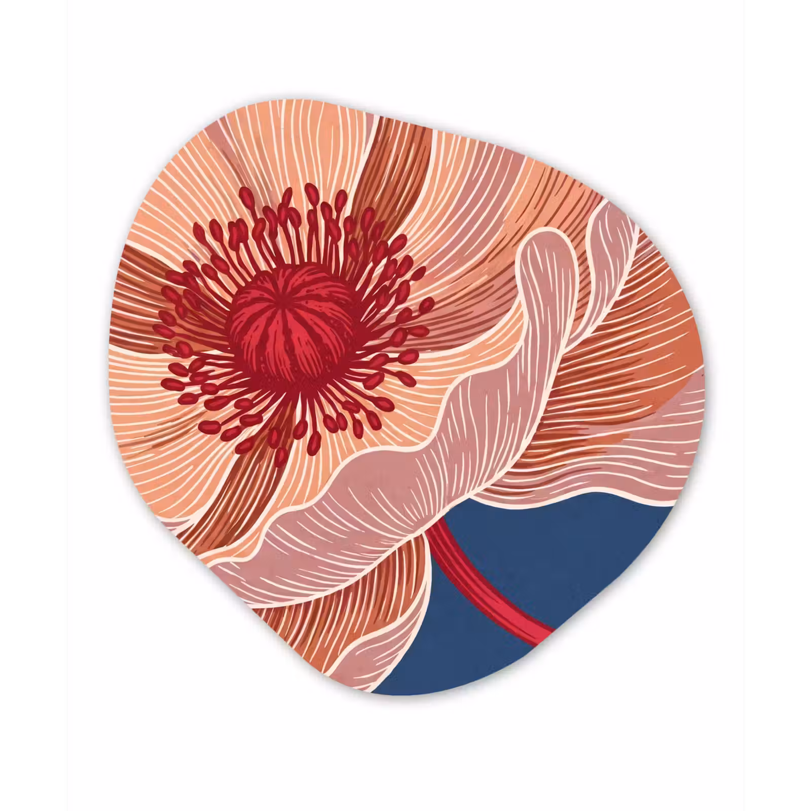 Organisch schilderij - Glas - Bloemen - Modern - Abstract — 1