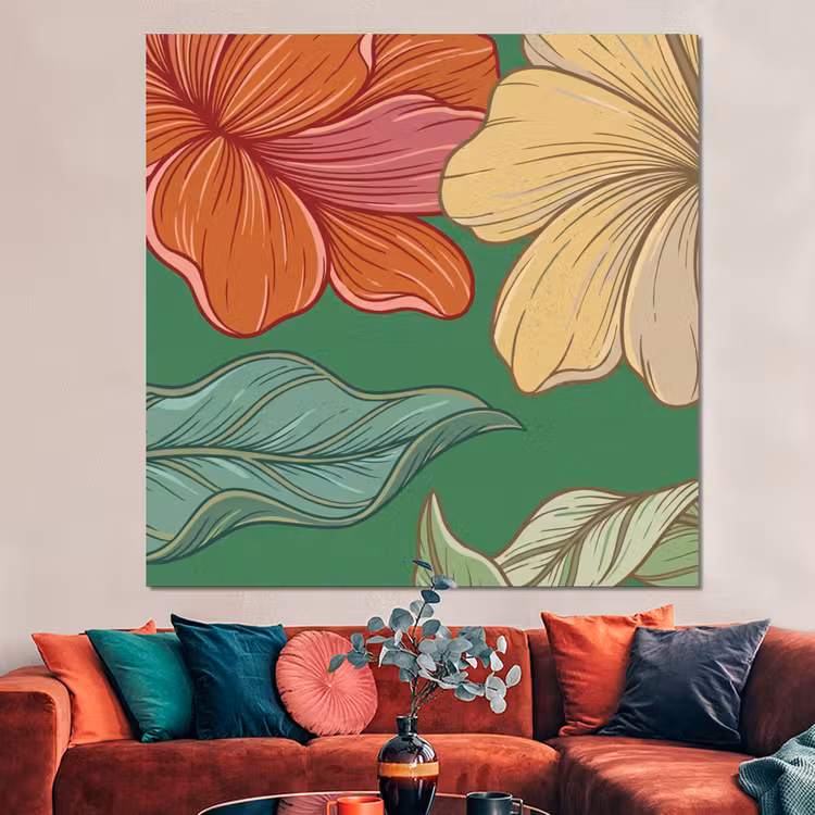 Forex - Bloemen - Groen - Illustratie — 3