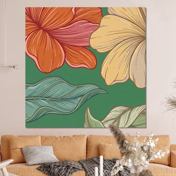 Forex - Bloemen - Groen - Illustratie — 4