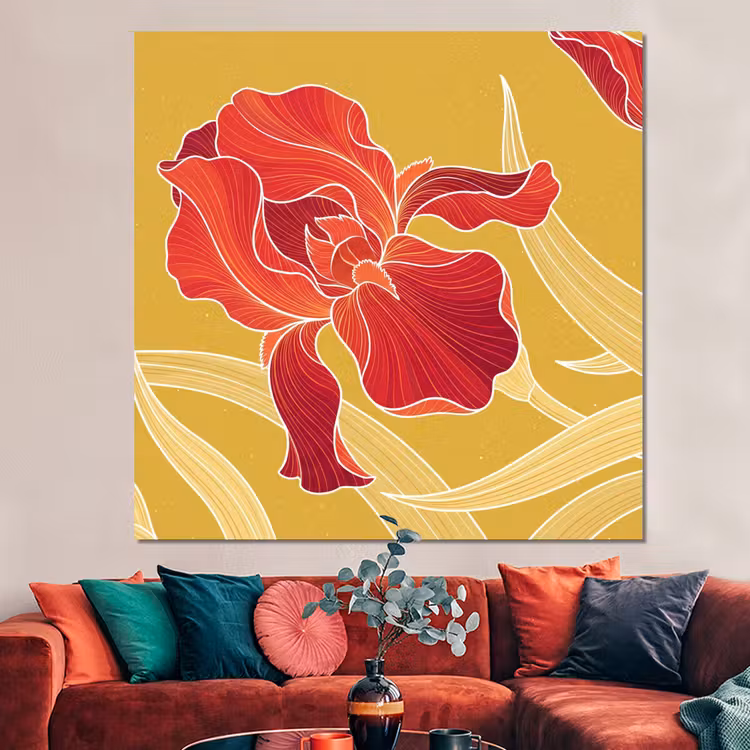 Forex - Bloemen - Illustratie - Rood — 3