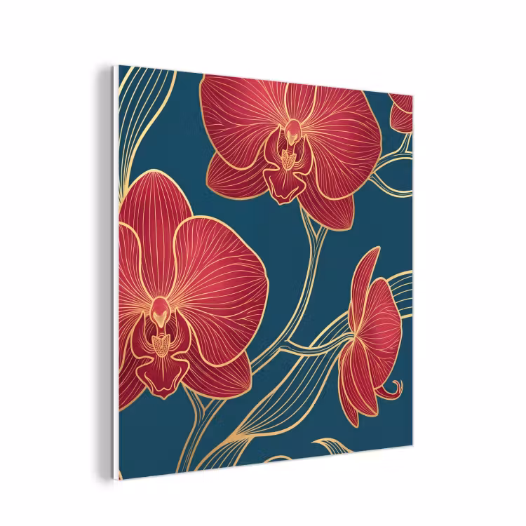 Forex - Bloemen - Rood - Goud — 1