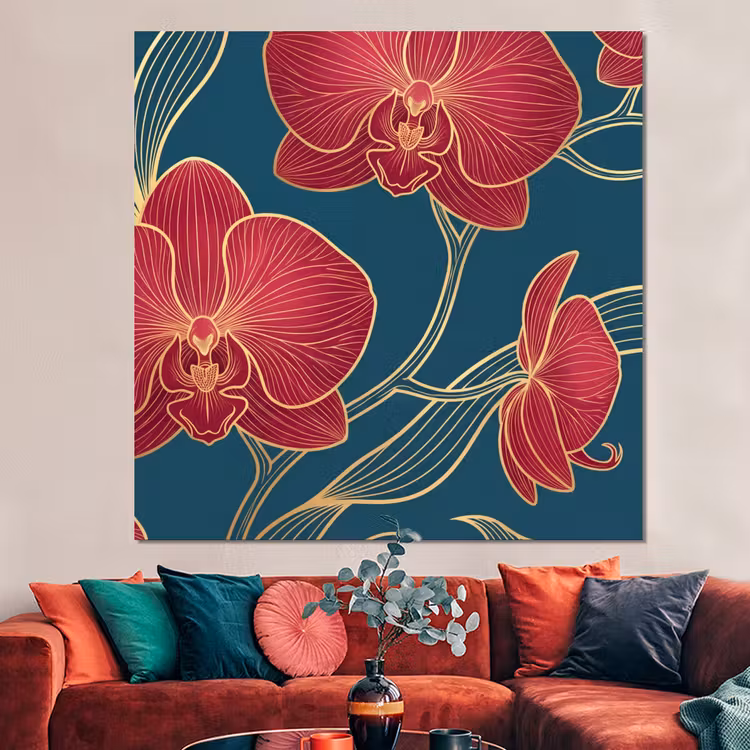 Forex - Bloemen - Rood - Goud — 3