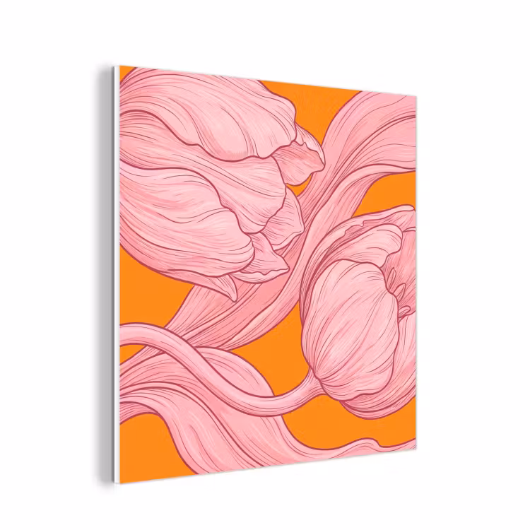 Forex - Roze bloemen - Modern — 1