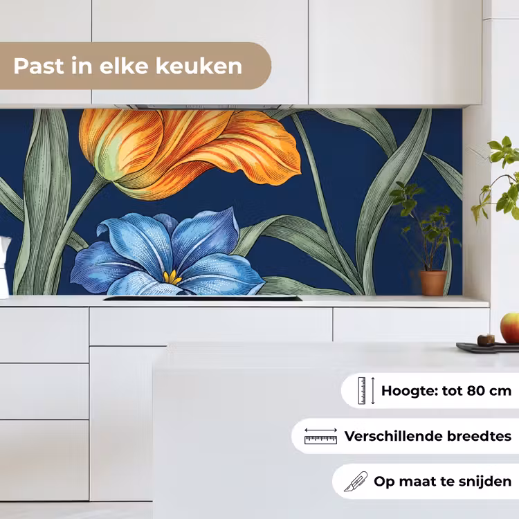 Keuken achterwand - Bloemen - Botanisch - Patroon — 4