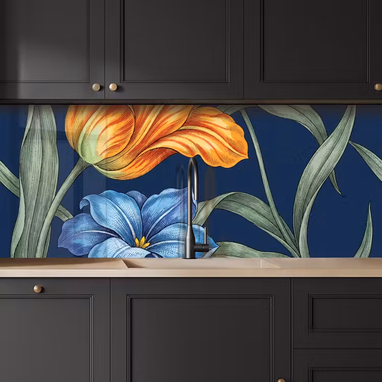 Keuken achterwand - Bloemen - Botanisch - Patroon — 6