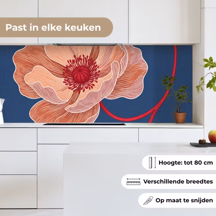 Keuken achterwand - Bloemen - Modern - Abstract — 4