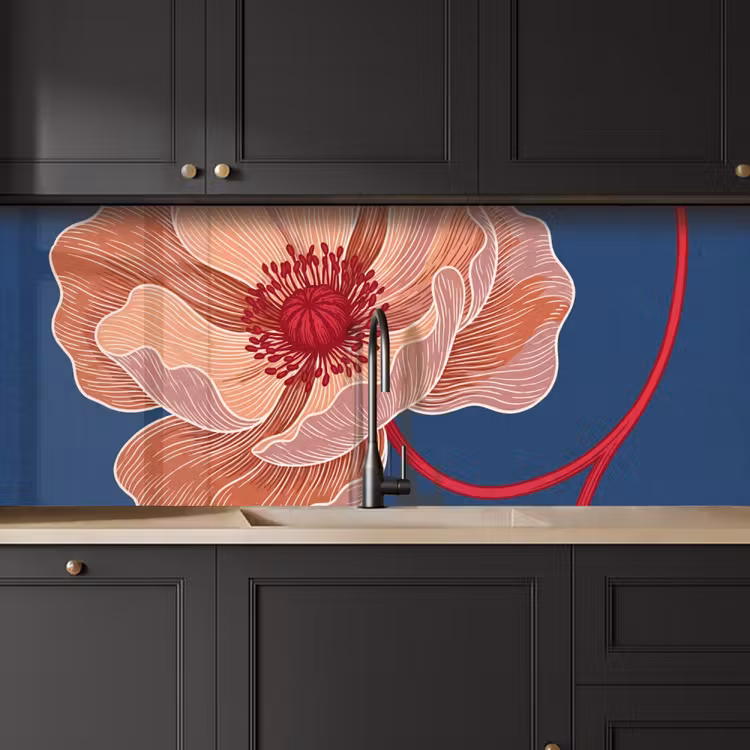 Keuken achterwand - Bloemen - Modern - Abstract — 6