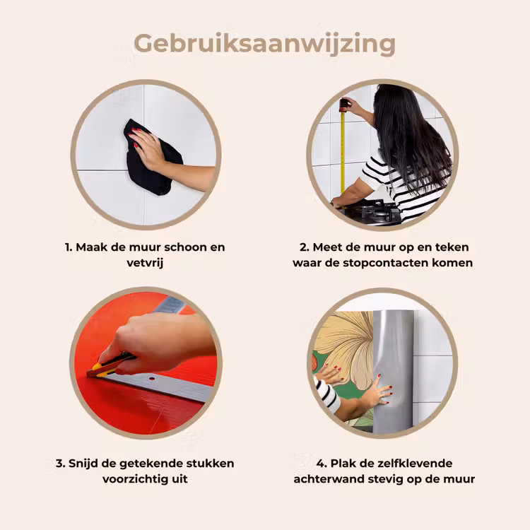 Keuken achterwand - Bloemen - Groen - Illustratie — 7