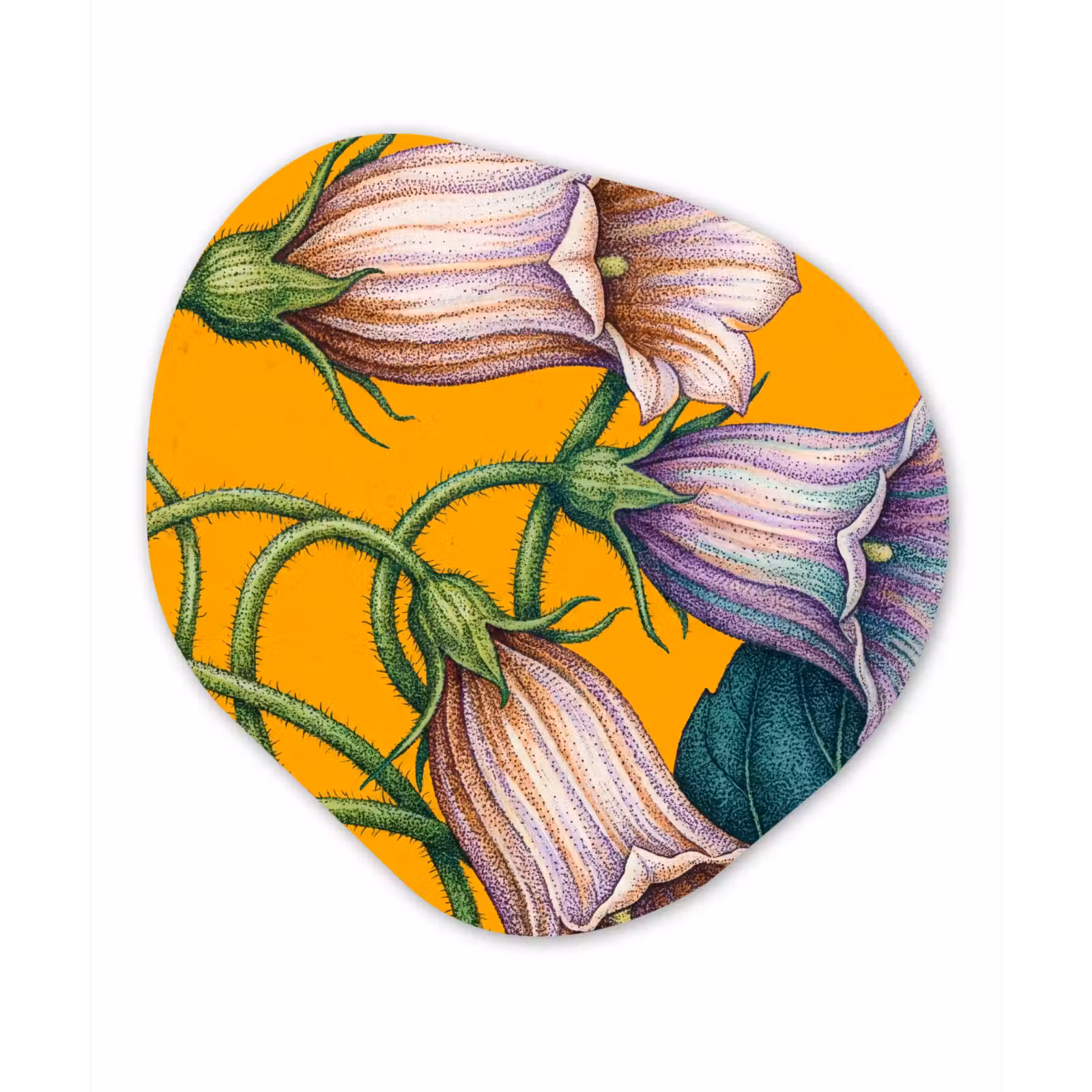 Organisch schilderij - Forex - Bloemen - Botanisch - Geel — 1