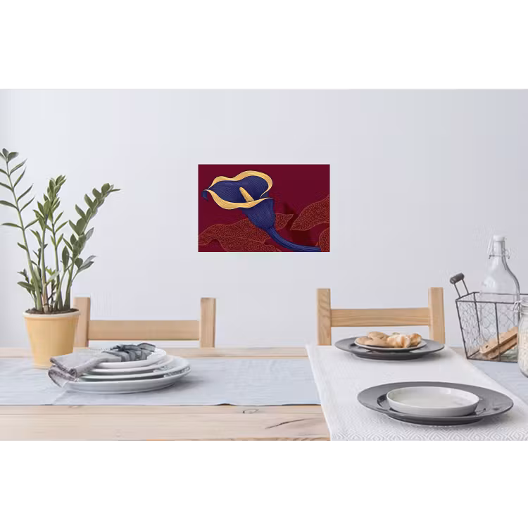 Muursticker - Bloemen - Modern - Paars — 3